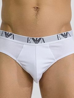 Набор хлопковых брифов (белый, черный, синий) (3шт) Emporio Armani RT111734_CC715 56110